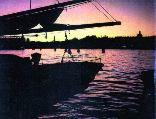 Mit der Rhea 1983 vob Stockholm nach Kiel Foto: CD / Nutzung nur mit Zustimmung des Fotografen!
